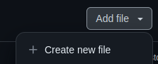Add File > Create New File button