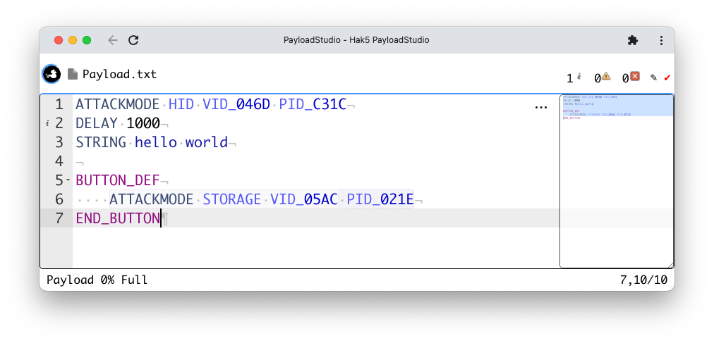 The same USB Rubber Ducky using a different VID/PID pair