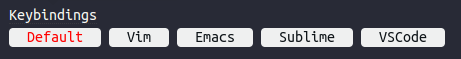 Settings > Editor Settings > Keybindings