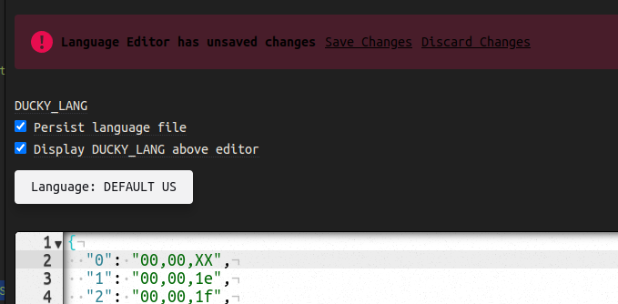 Pending Language File Changes