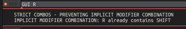 Error thrown with option disabled RECOMMENDED