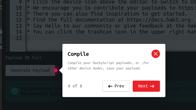 PayloadStudio Generate Payload / Save Payload button