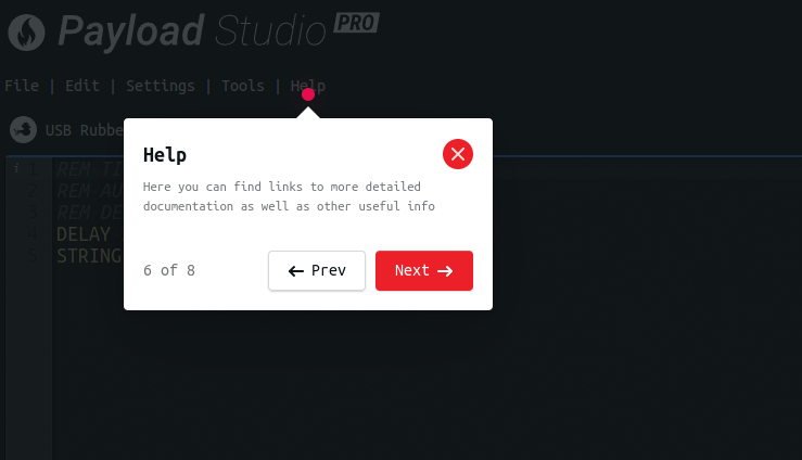 Session Status bar