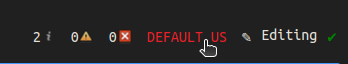 Info, warning and error counts