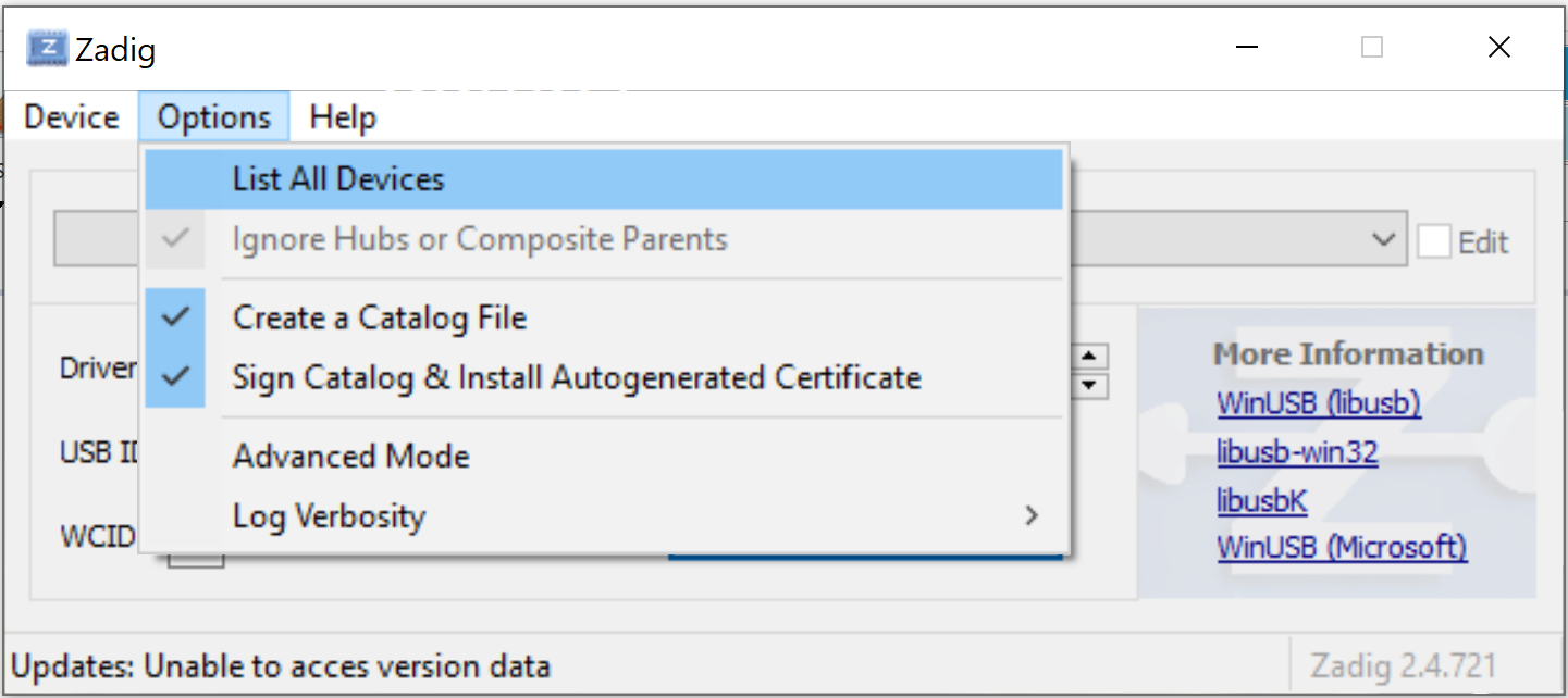 Select List All Devices