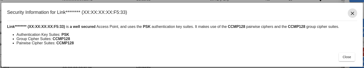 Example security information