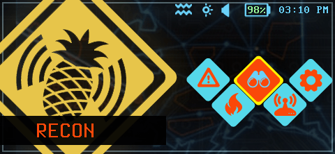 Select the Recon category from the dashboard