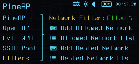 PineAP Network Filter