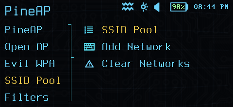 PineAP SSID Pool Configuration