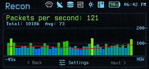 Select the Recon category from the dashboard