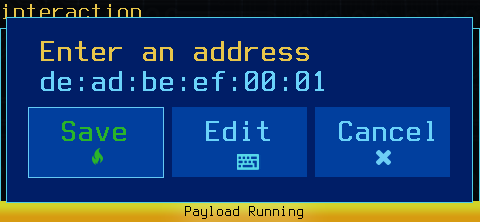 The IP picker dialog