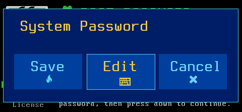 Edit your password