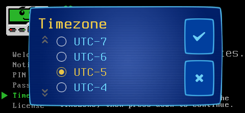 Select your timezone offset
