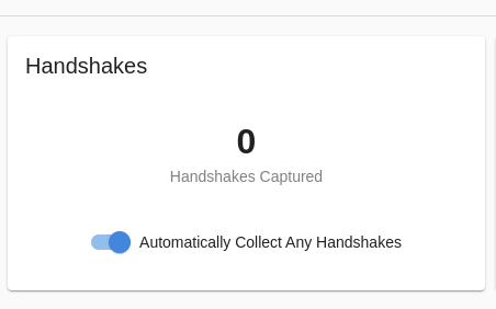 Handshake collection card
