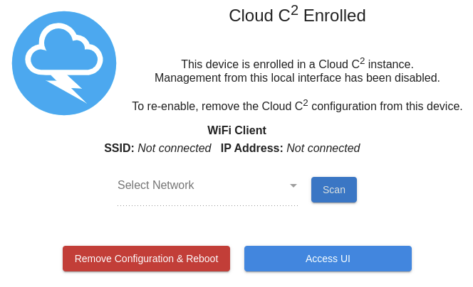 A WiFi Pineapple running under Cloud C²